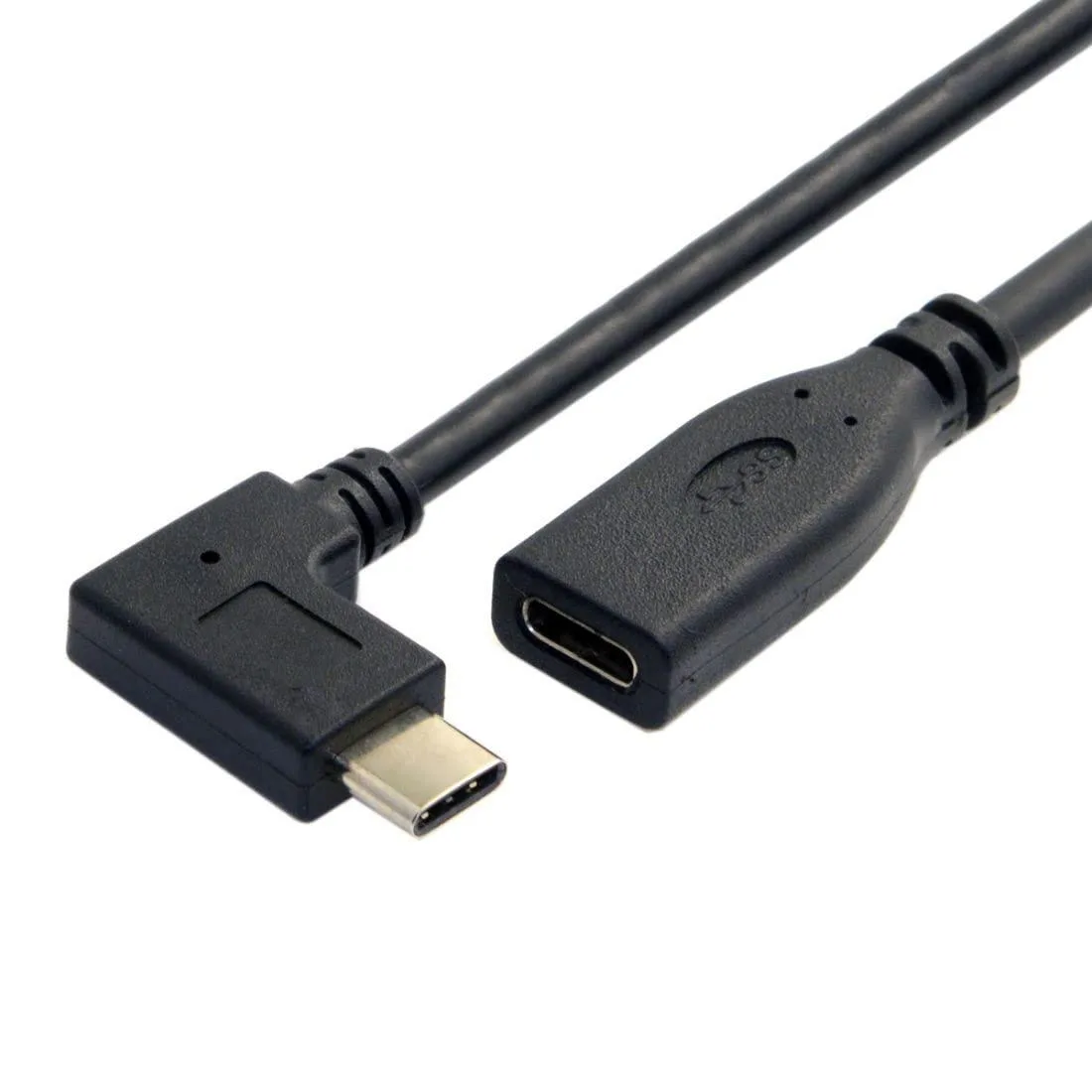 LORDWORLD LORDWORLD USB-C 3.1 Male-Female 90° Extension Cable 20cm — product photo