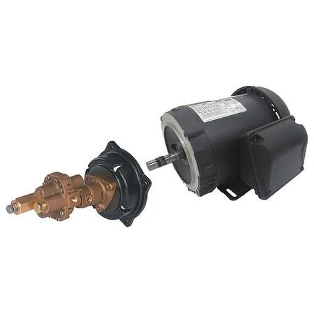Dayton bronze rotary gear pump with motor, new condition