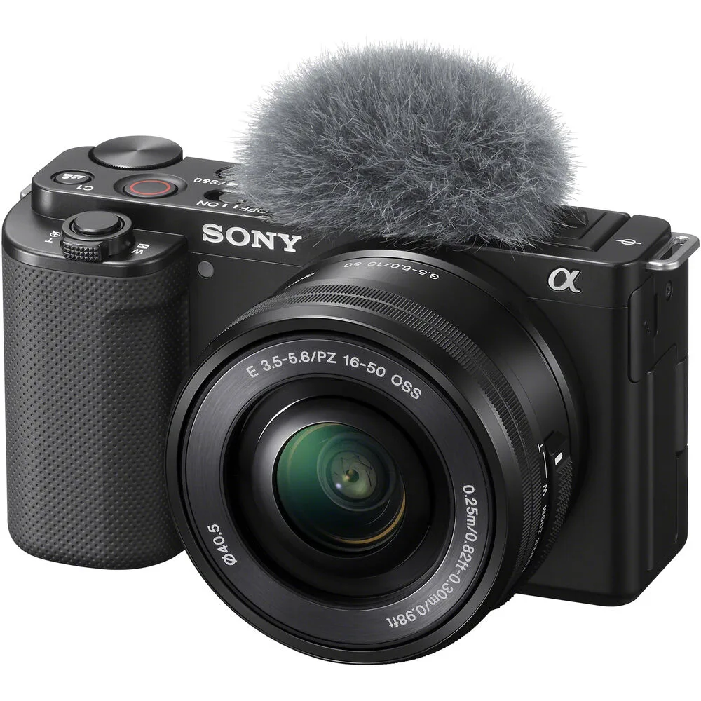 Sony Sony ZV-E10 24.2MP compact mirrorless camera with 16-50mm lens — product photo