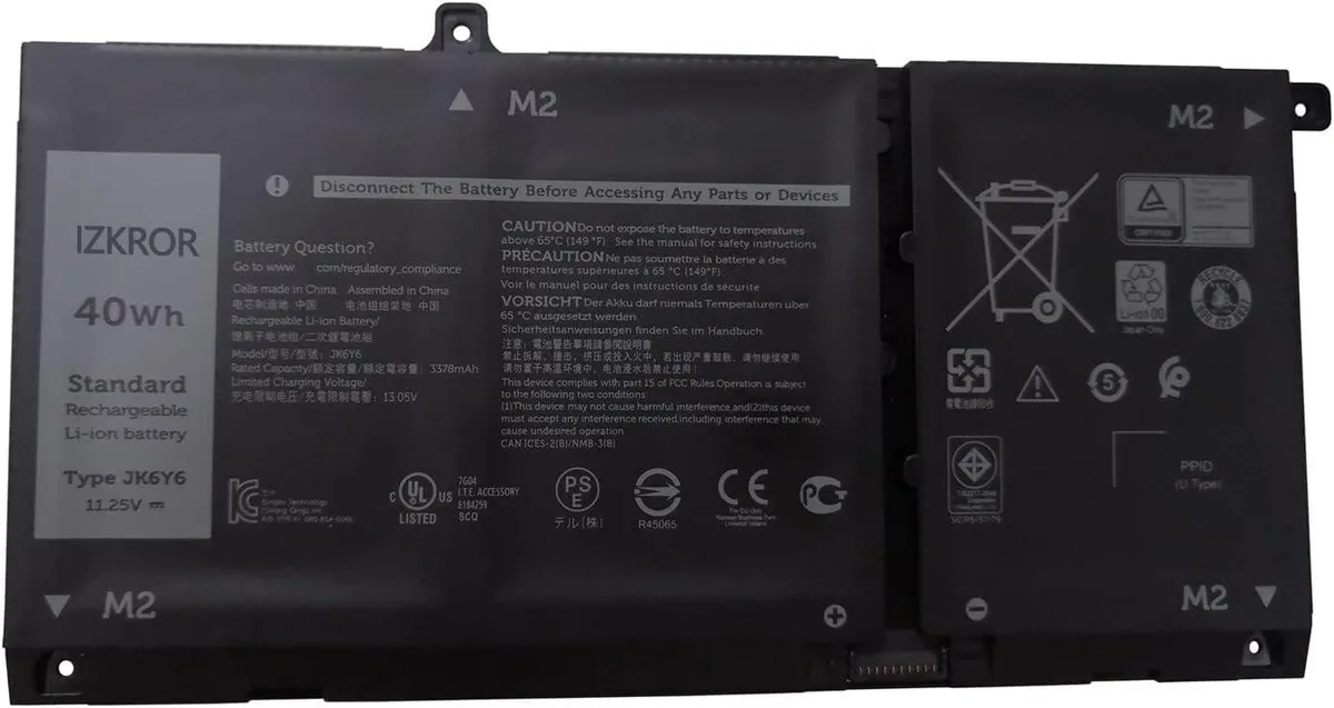 NShi NShi JK6Y6 40Wh 3550mAh 11.25V laptop battery — product photo