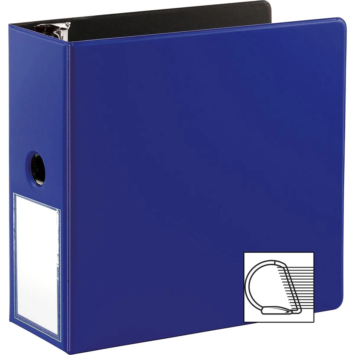 Business Source Business Source BSN33123 Slanted D-Ring Binder 5" Navy 1050 sheets — product photo