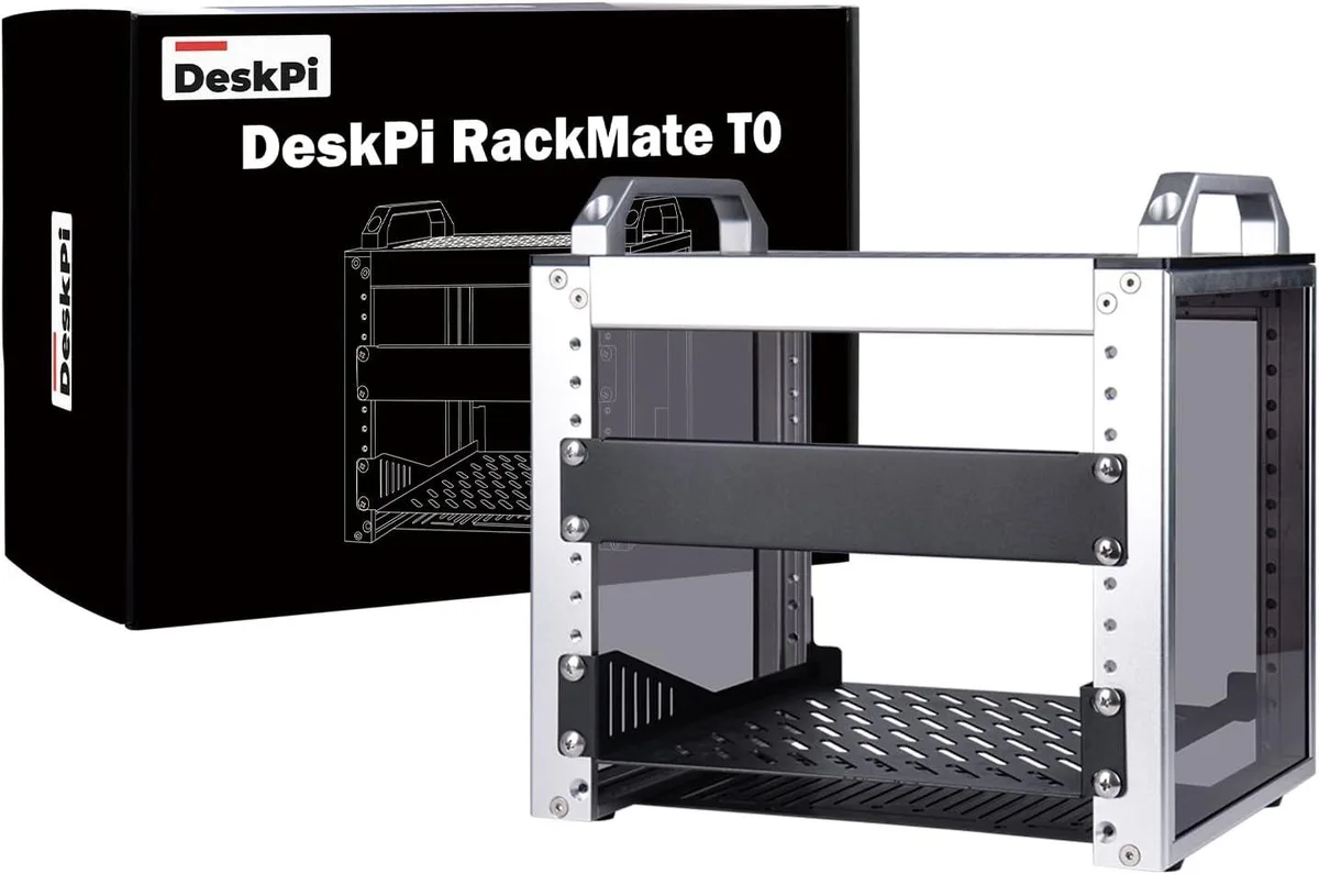 TAURKENAM TAURKENAM DeskPi RackMate T0 4U 10 inch 7.87 inch depth server rack — product photo