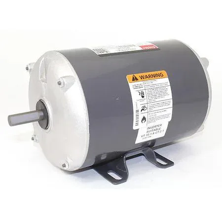 Dayton 3N350 three-phase motor, steel frame, rigid base