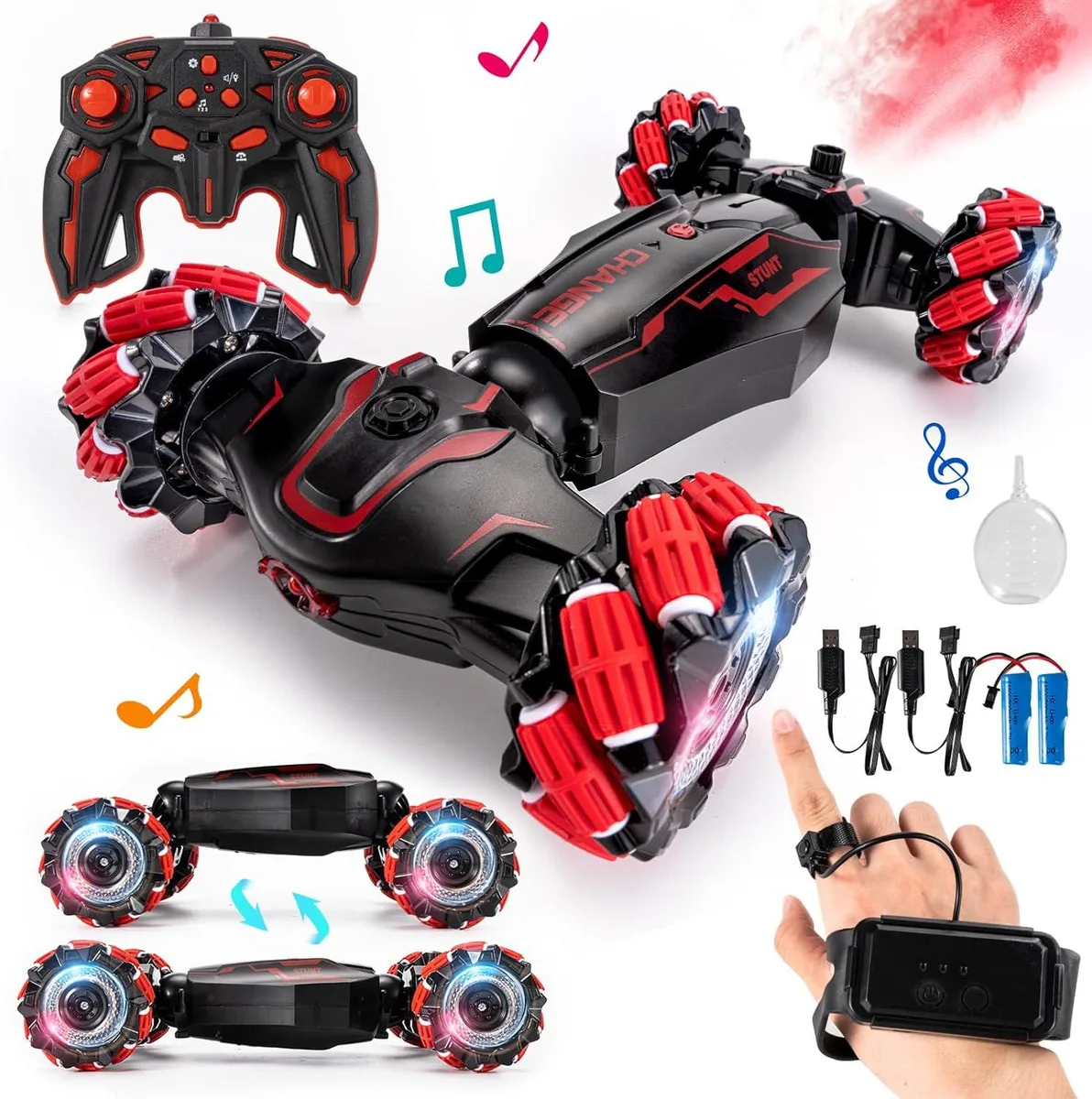 usbroway usbroway 4WD Gesture Sensor RC Car 1:16 2.4 GHz 360° Spray — product photo