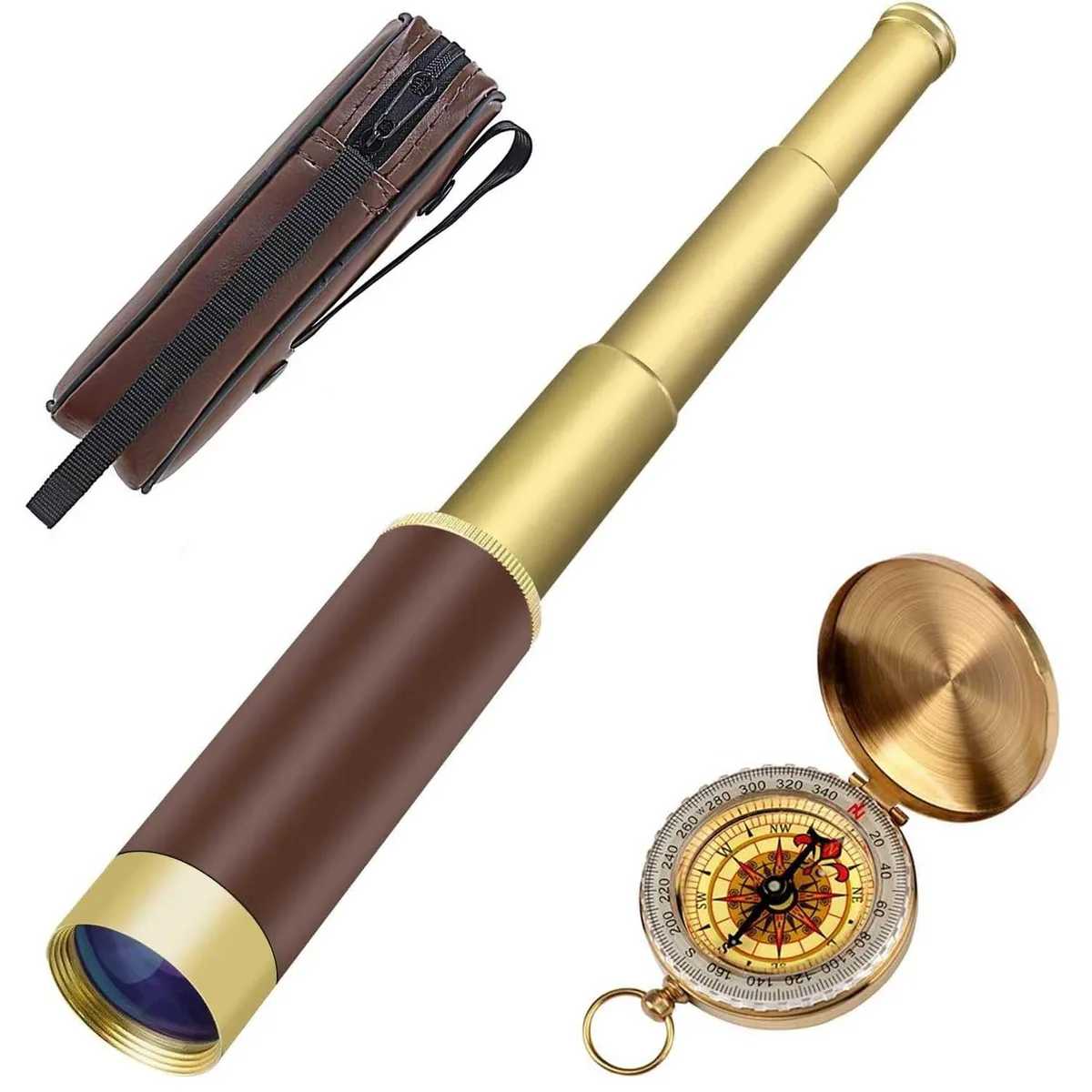 Aubric Pirate Telescope 25x30 with Compass Tel-2020 — product photo