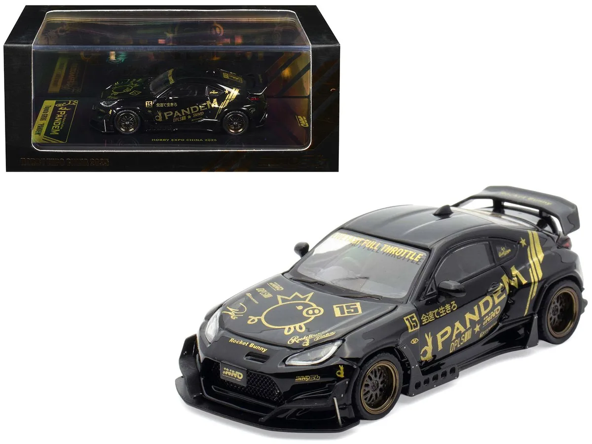 Inno Models Inno Models Toyota GR86 Pandem RHD Black Gold Hobby Expo 2025 1/64 Diecast — product photo