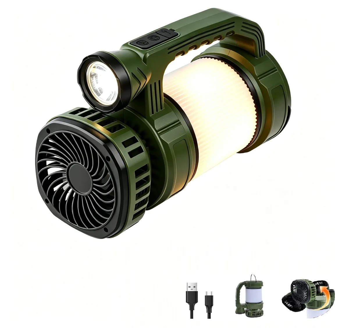  Aethelccc Solar Fan Light-001 6000mAh 800lm IPX6 outdoor fan — product photo