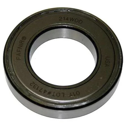 Silver metal ball bearing single shield visible 50 mm bore 110 mm outer diameter 27 mm width