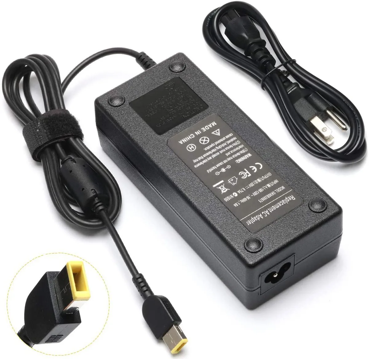 myVolts myVolts 135W USB tip AC Adapter for Lenovo Y40-70 Y50-70 ThinkPad T440p T540p — product photo