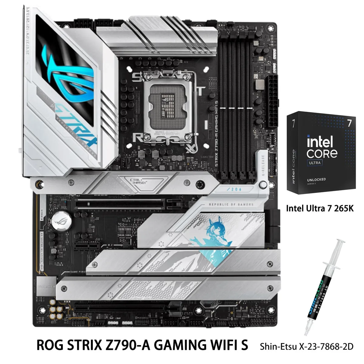 ASUS ASUS ROG STRIX Z790-A GAMING WIFI S Intel motherboard &amp; Ultra 7 265K CPU combo — product photo