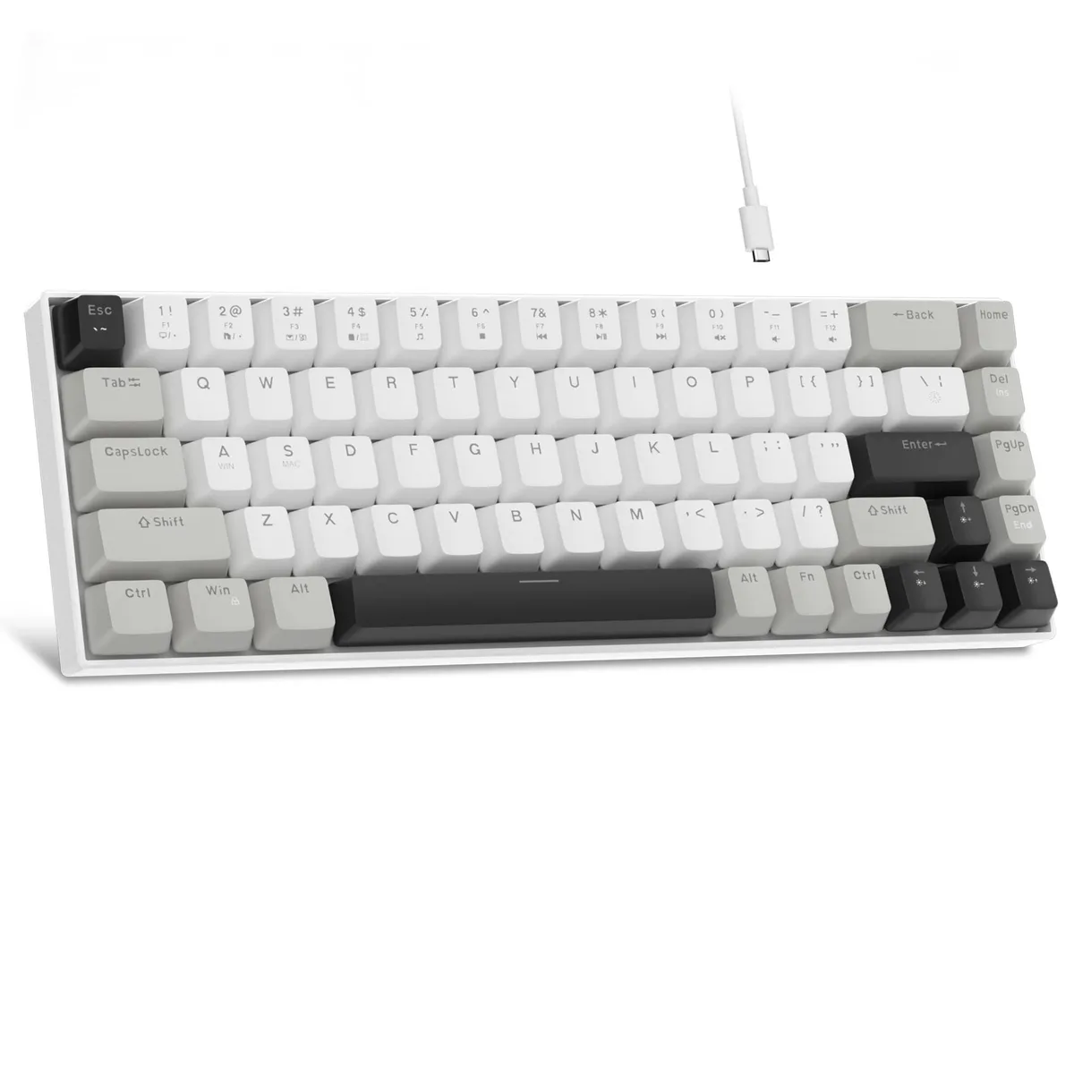 Redragon MK-BOX Grey 68-key 60% Mechanical Gaming Keyboard — product photo