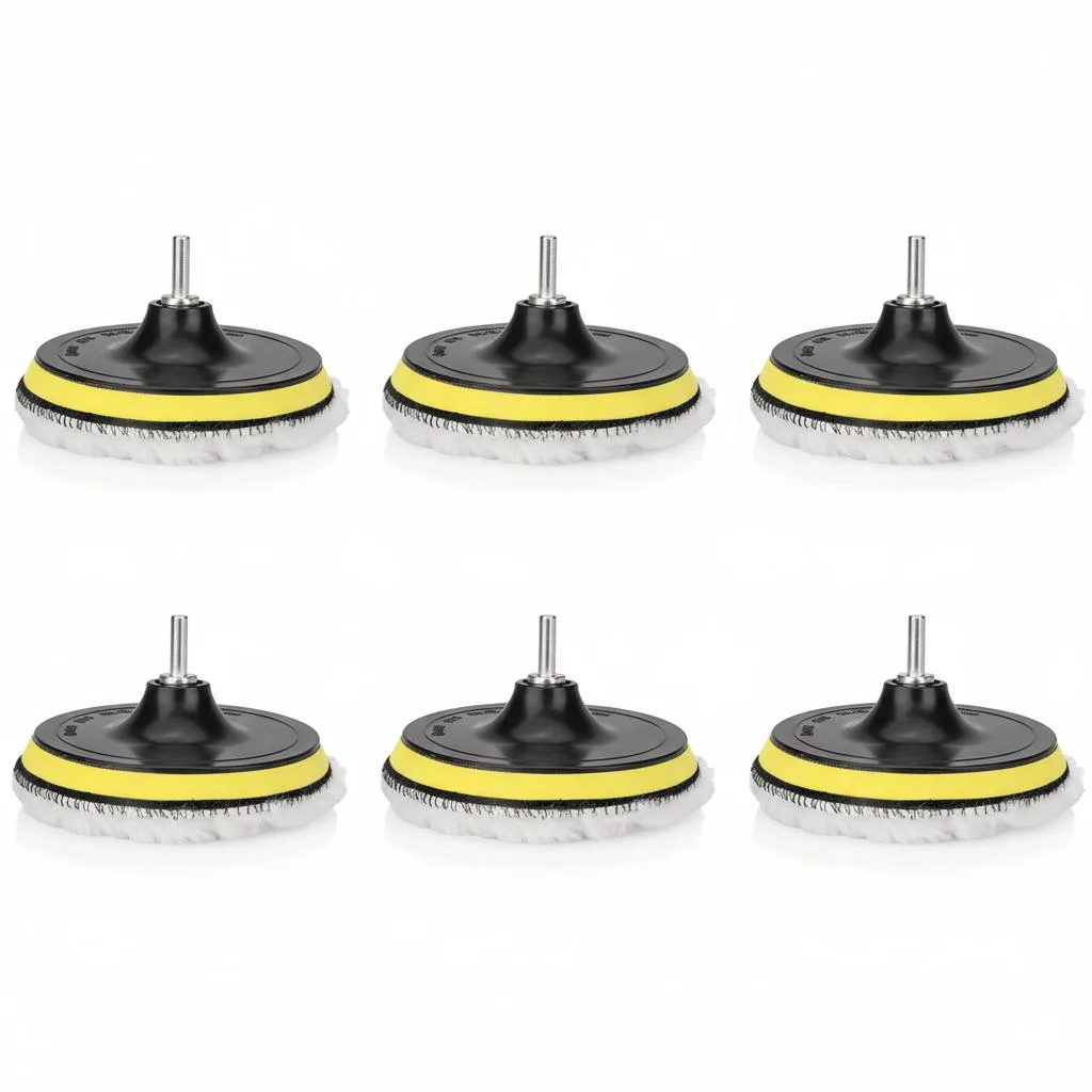 The Perfect Part The Perfect Part 5PCS 6" Buffing Polishing Pad Wool Wheel Mop Kit — product photo
