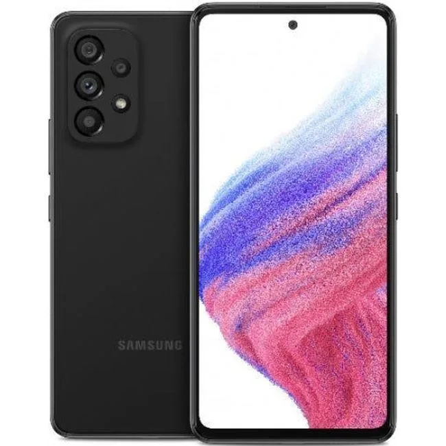 SAMSUNG SAMSUNG Galaxy A53 (5G) 128GB 6GB RAM Black cell phones - unlocked — product photo