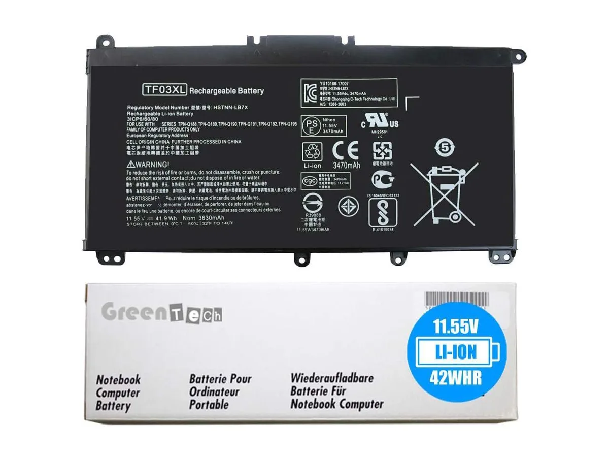 NShi NShi TF03XL 11.55V 42Whr 3-cell laptop battery — product photo