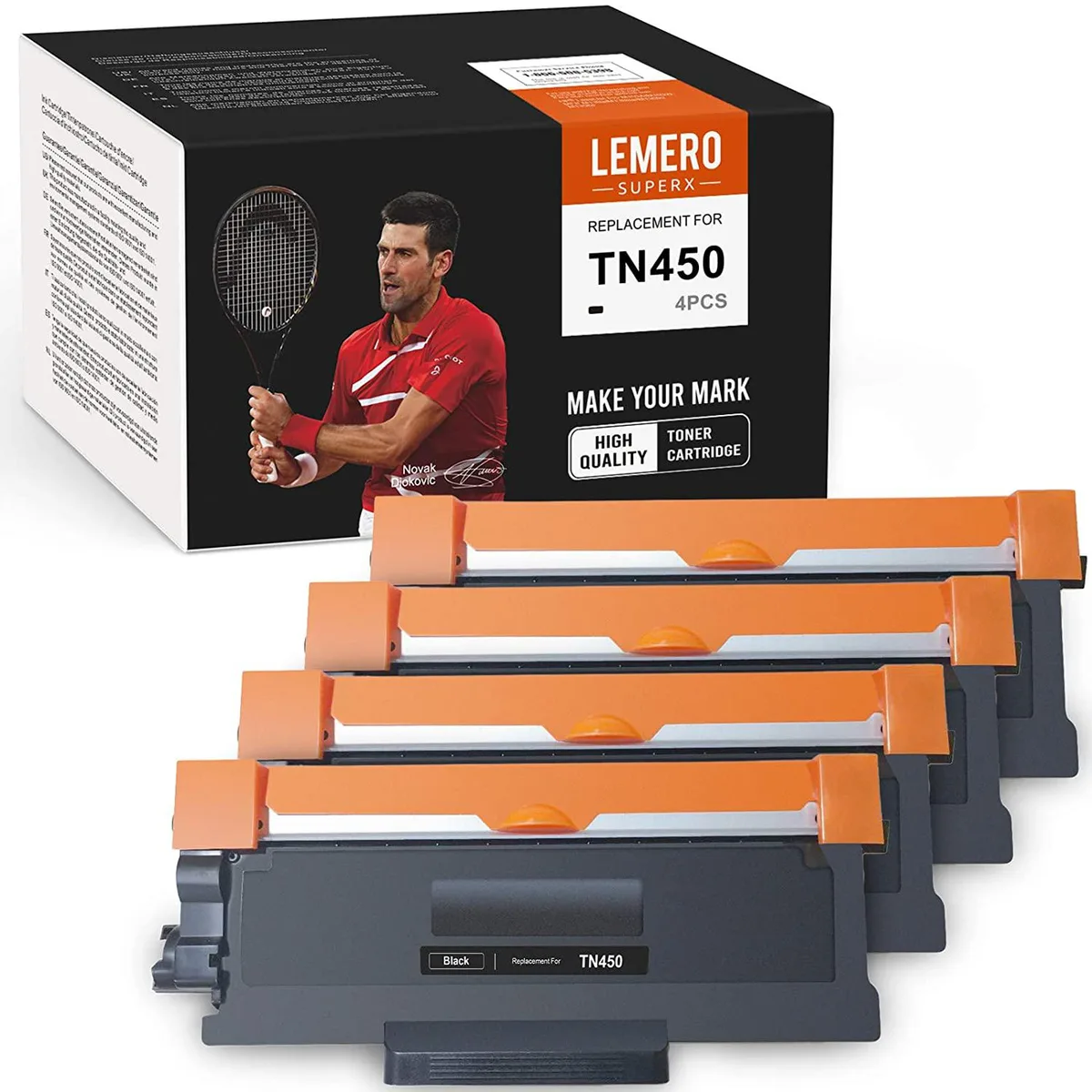 NuoTo NuoTo TN450 4 Black toner cartridges 2600 pages — product photo