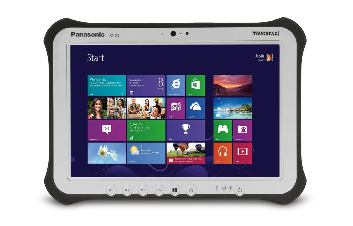Panasonic Panasonic FZ-G1 Toughpad 10.1" Core i5 2.3GHz 8GB 256GB 4G LTE — product photo