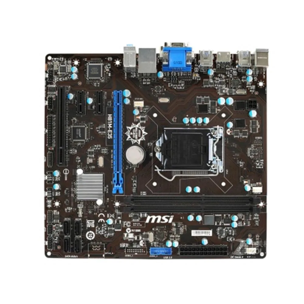MSI MSI H81M-E35 LGA 1150 Intel H81 DDR3 16GB Micro ATX Motherboard — product photo