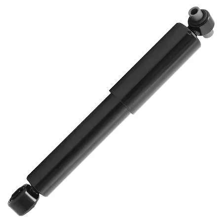 Unity rear shock absorber 251600 silver metal cylinder with piston rod and mounting eyelets