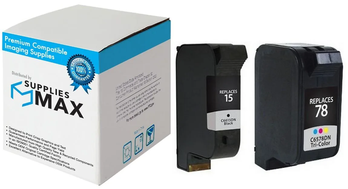 SuppliesMax SuppliesMax HP C8789FN Inkjet Combo Pack (NO. 15/NO. 78) — product photo