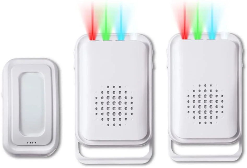 BONAEVER BONAEVER Motion Sensor Door Chime White 17 Ringtones 280m Range — product photo