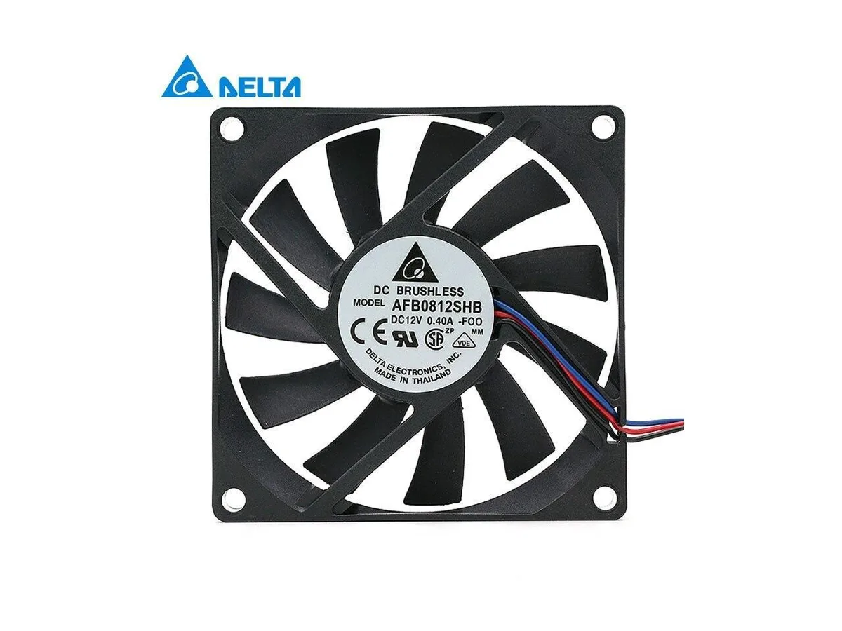 Fans Fans AFB0812SHB 80mm 12V .40A 3-Wire Case Fan — product photo