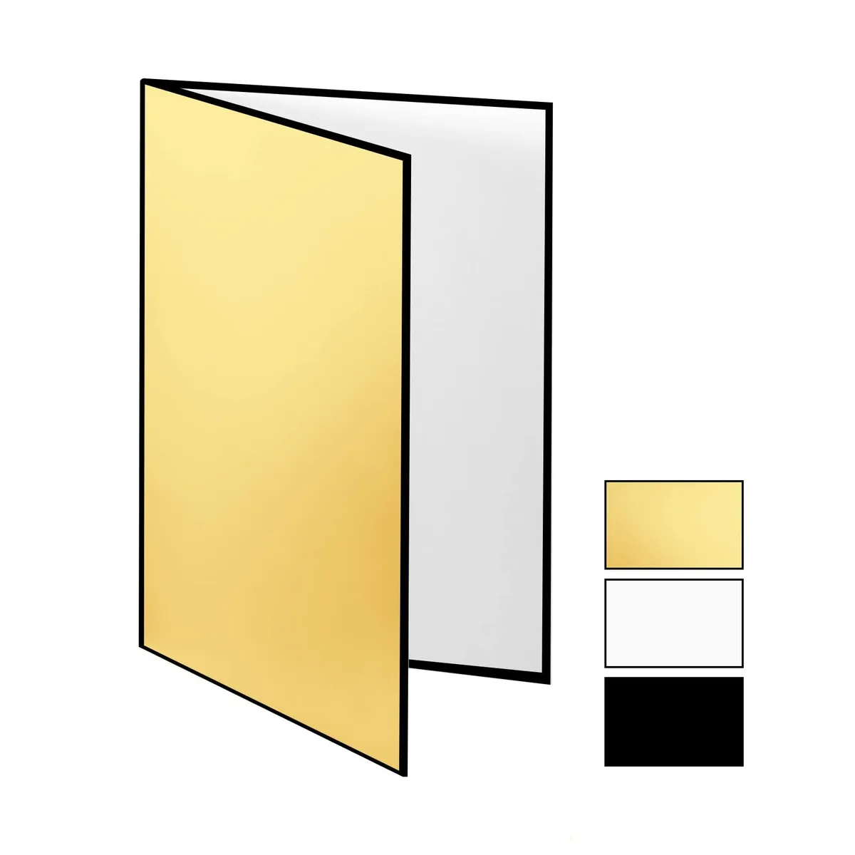 Meking Cardboard-A3 Gold 3-in-1 Light Reflector 17 x 12 in — product photo