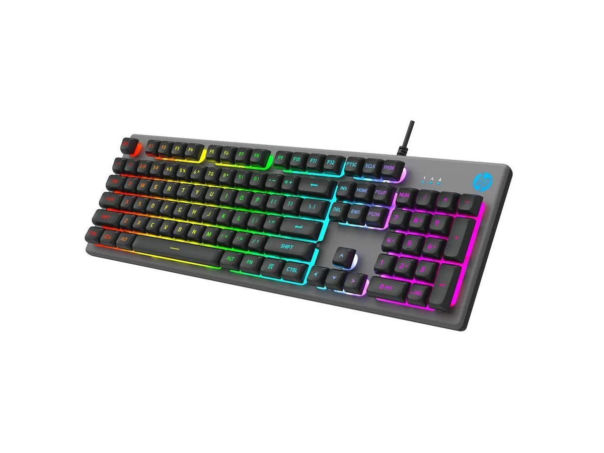 HP HP K500F Spanish Wired Membrane Gaming Keyboard 26 Anti-Ghosting Keys — product photo