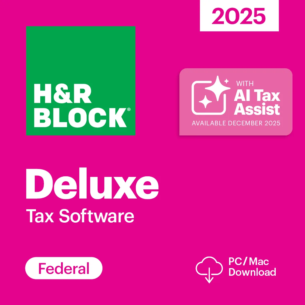 H&amp;R Block H&amp;R Block 1413800-25 Tax Software Deluxe 2025 accounting — product photo