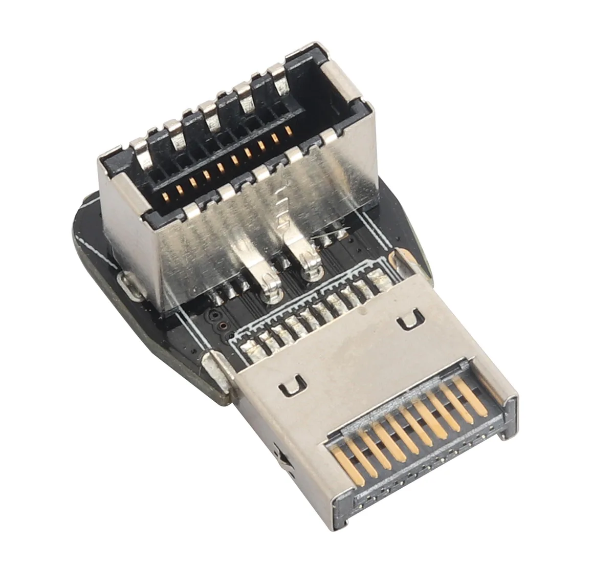 BUCIER BUCIER 90° Up-Angle USB 3.1 Type-E Male to Female Adapter (PH74A) — product photo