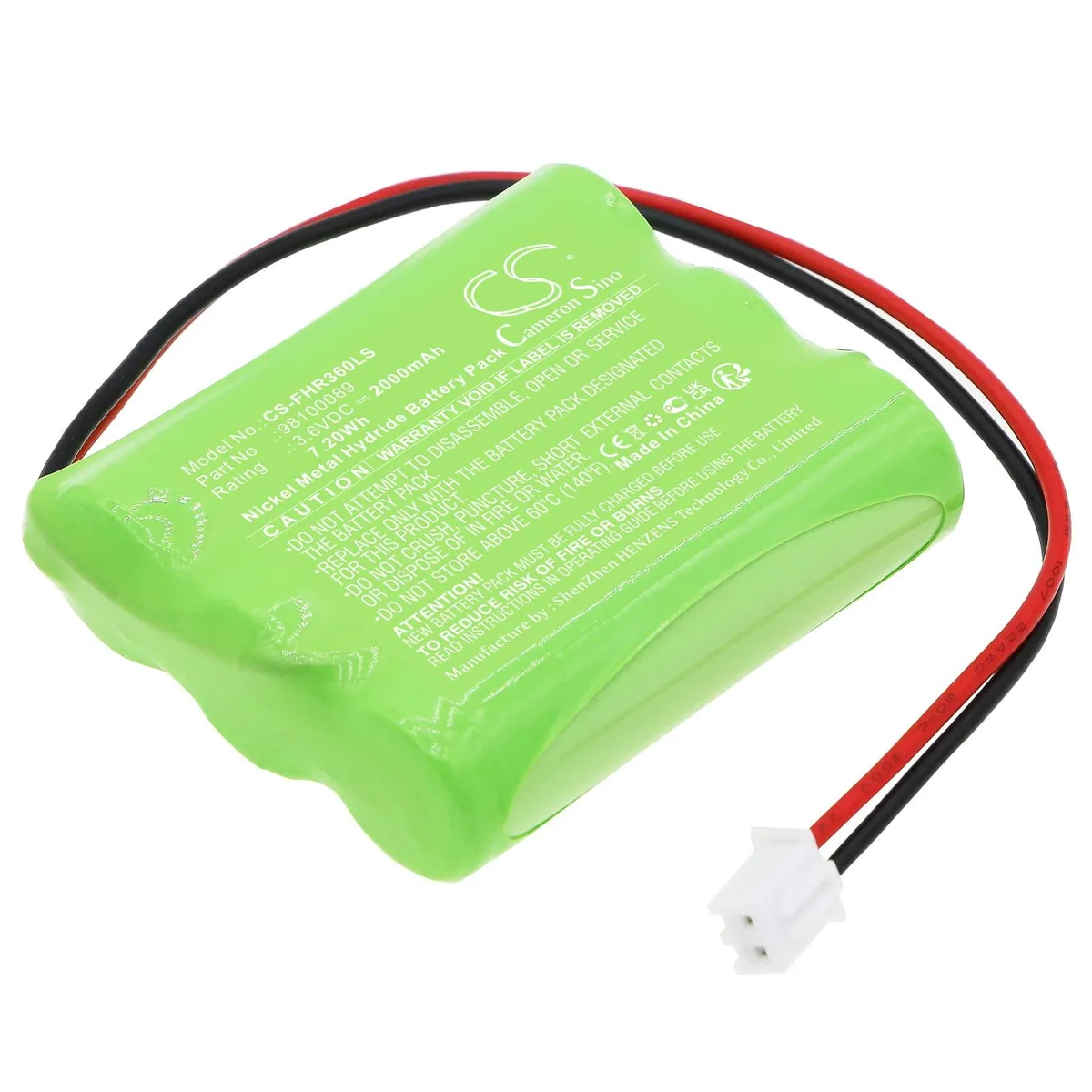  Cameron Sino Battery for Fischer AP-0360-0100-AA-NC-01 2000mAh 7.20Wh — product photo