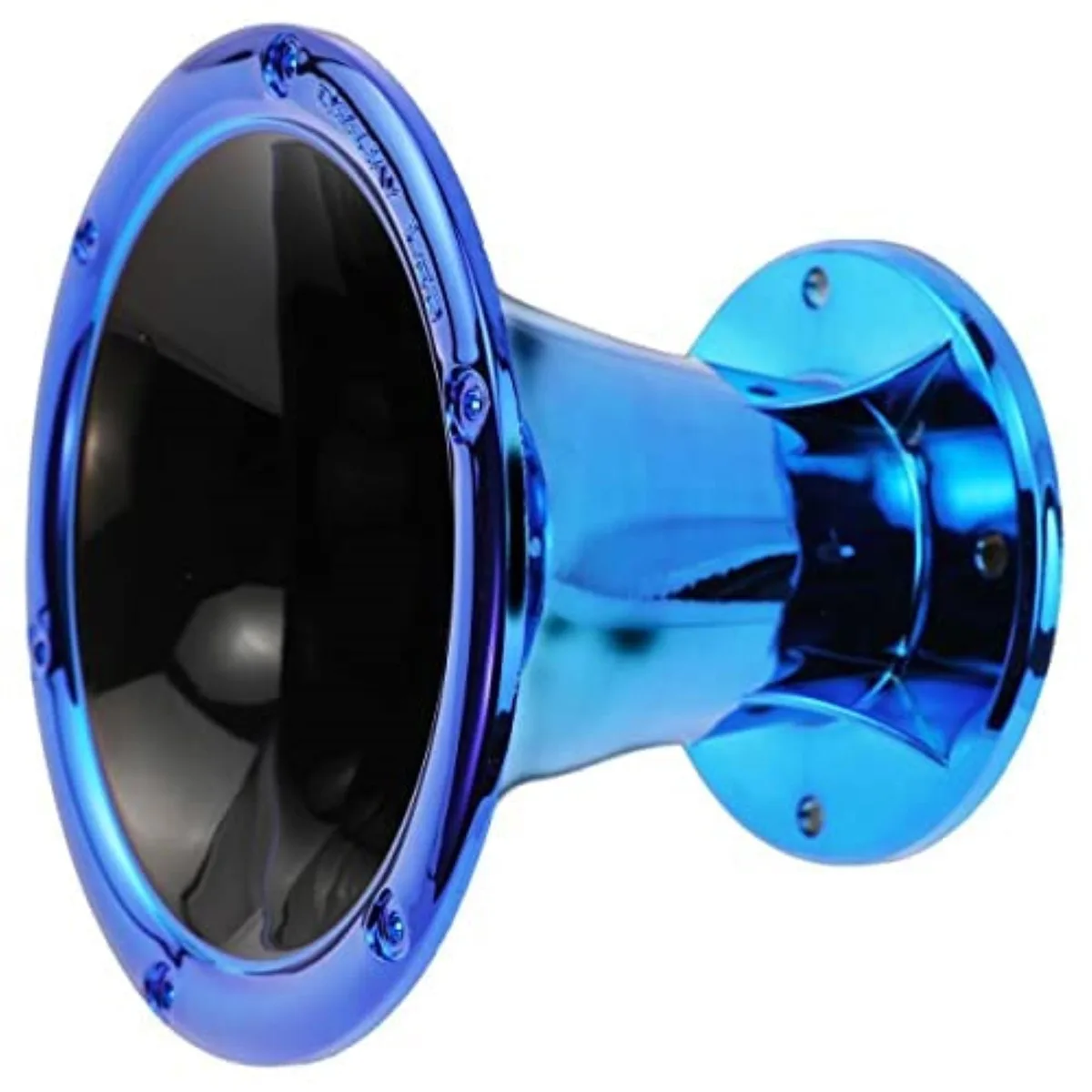 Two-inch bolt-on horn with black and blue finish