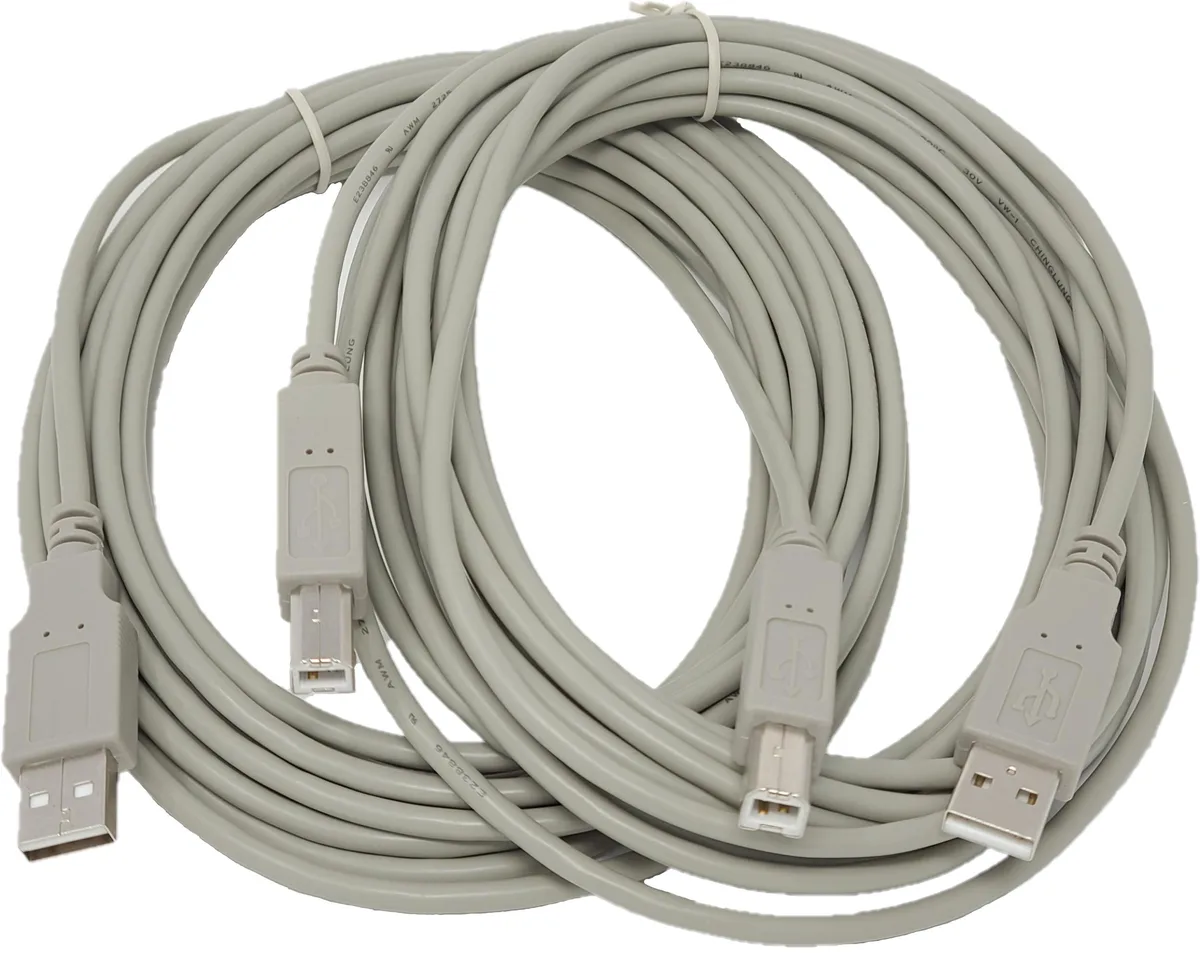 Micro Connectors Micro Connectors 10 Feet USB 2.0 A to B Cable 2-Pack — product photo