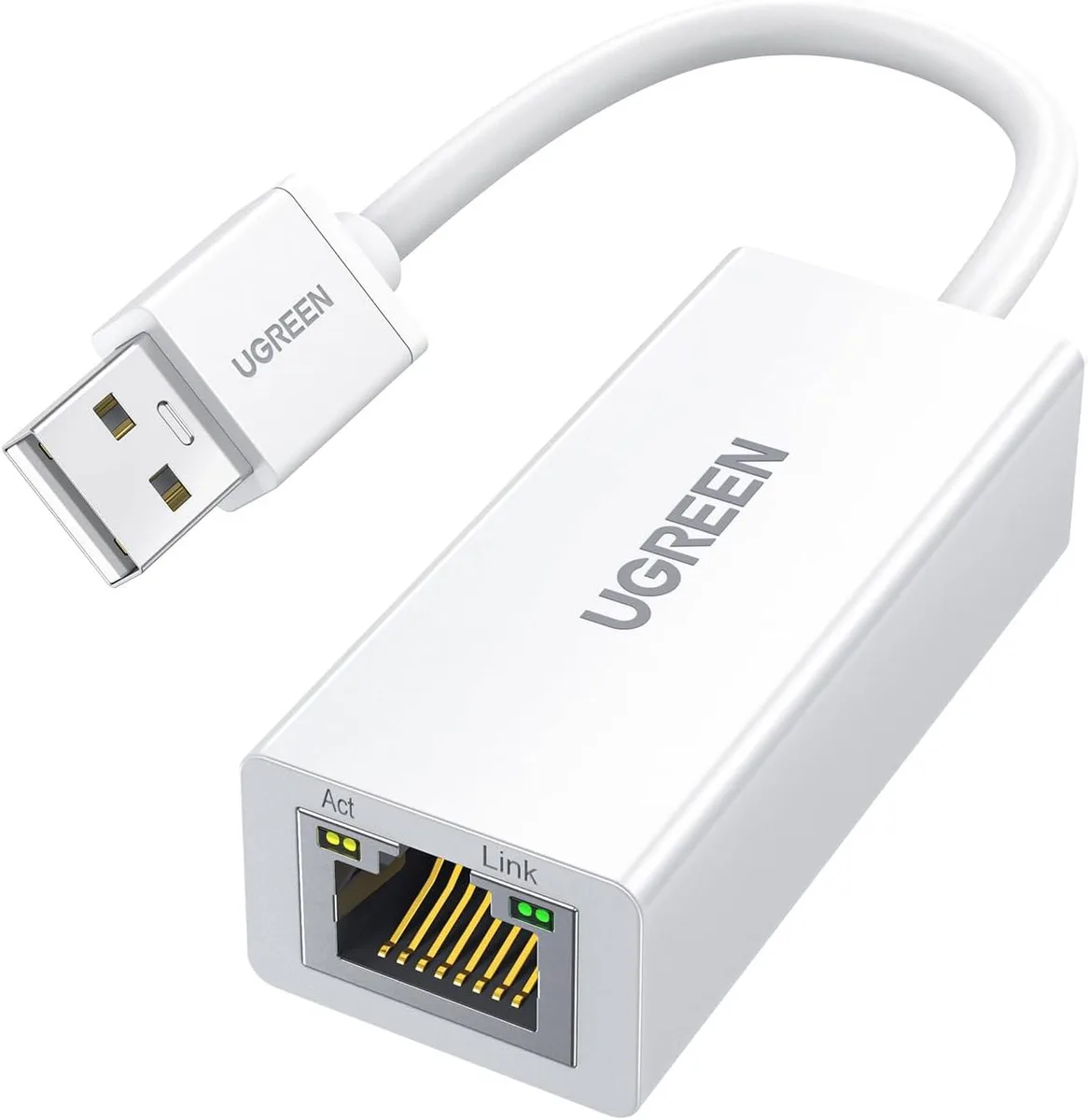 PISKEKAT PISKEKAT USB 2.0 to RJ45 10/100 Mbps Ethernet Adapter White — product photo