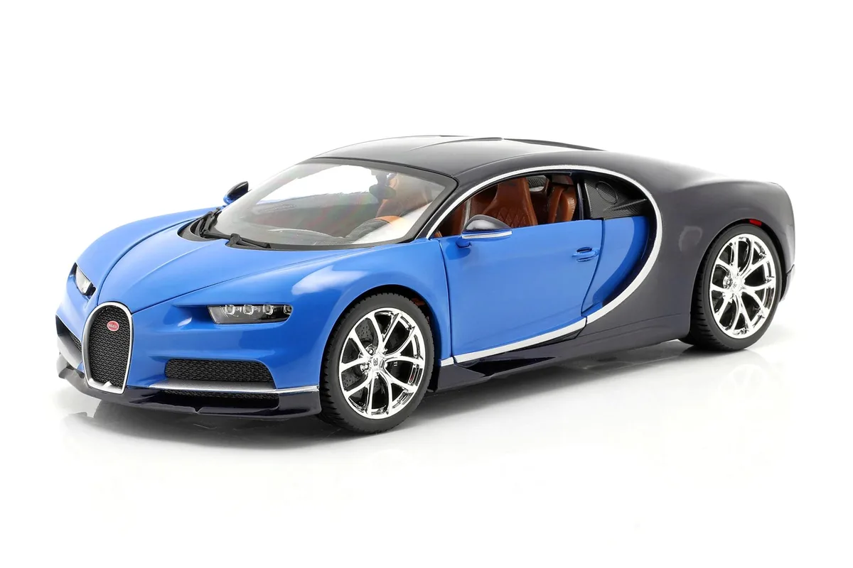 BBURAGO BBURAGO 2016 Bugatti Chiron Blue 1/18 Vehicle — product photo