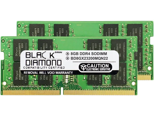 Black Diamond Memory Black Diamond Memory BD8GX23200MQN22 16GB (2 x 8GB) DDR4 3200 laptop RAM — product photo