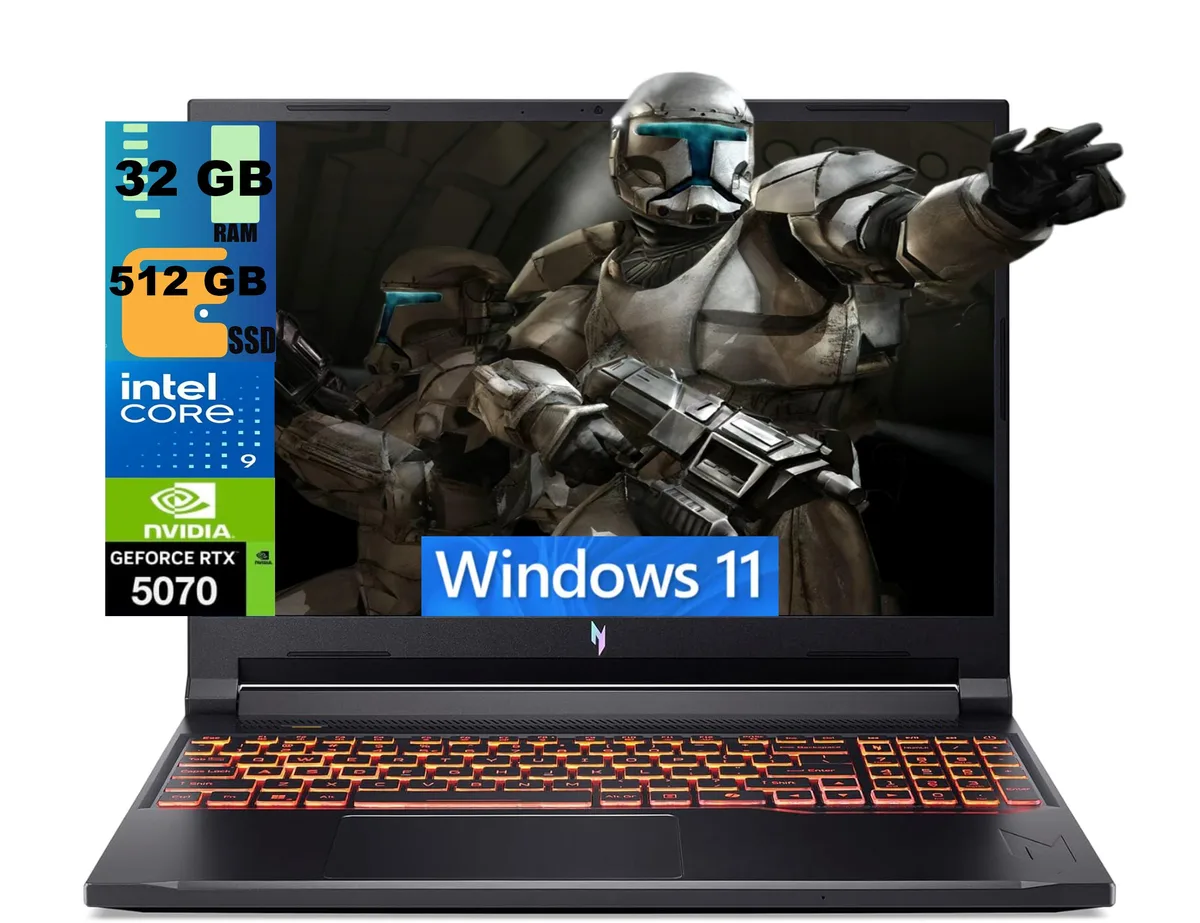 Acer America Acer America Nitro V 16 gaming laptop Core 9 270H RTX 5070 16GB 512GB 180Hz — product photo