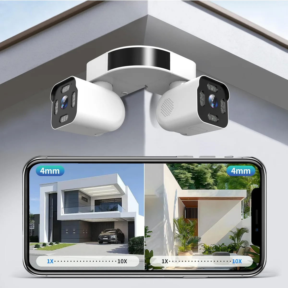 PHANSATIM PHANSATIM SQJ-W002 Dual Lens 5MP 2.5K Wireless Surveillance — product photo