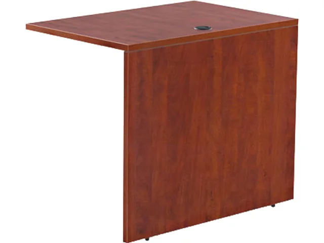 Medium cherry rectangular desk shell, 35 by 23 inches
