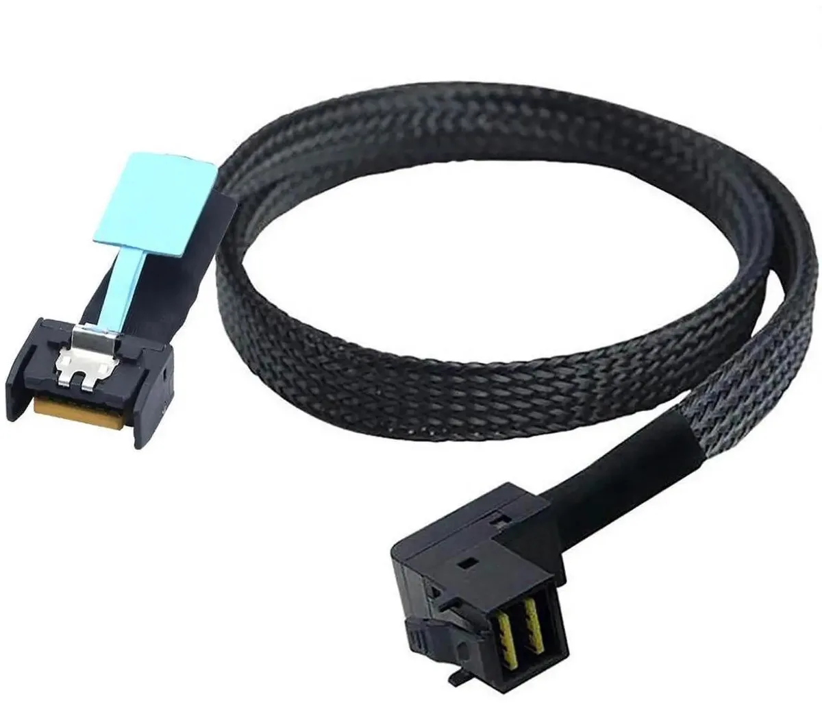SMUGDESK SMUGDESK SAS cable SFF8654 4i to SFF8643 90° .5m 12Gbps — product photo