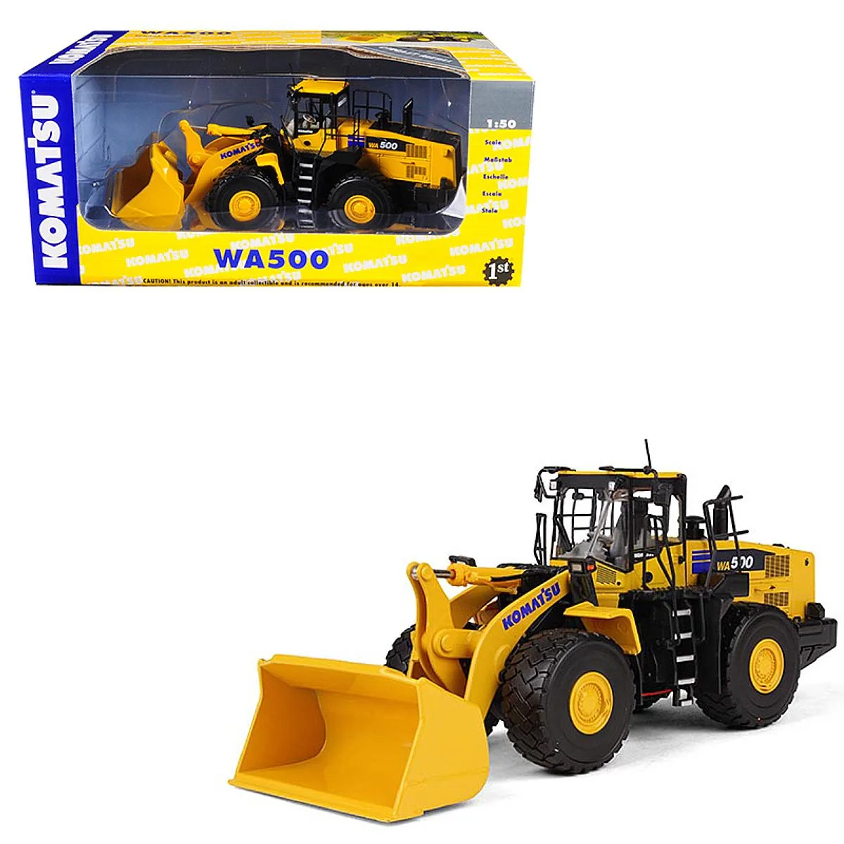 First Gear First Gear Komatsu WA500-7 1/50 Diecast Wheel Loader — product photo