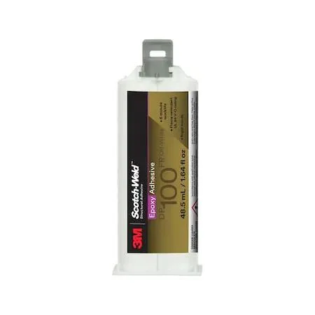 3M 3M 100FR DP100FR Series Clear Dual-Cartridge Adhesive 1:1 Mix — product photo
