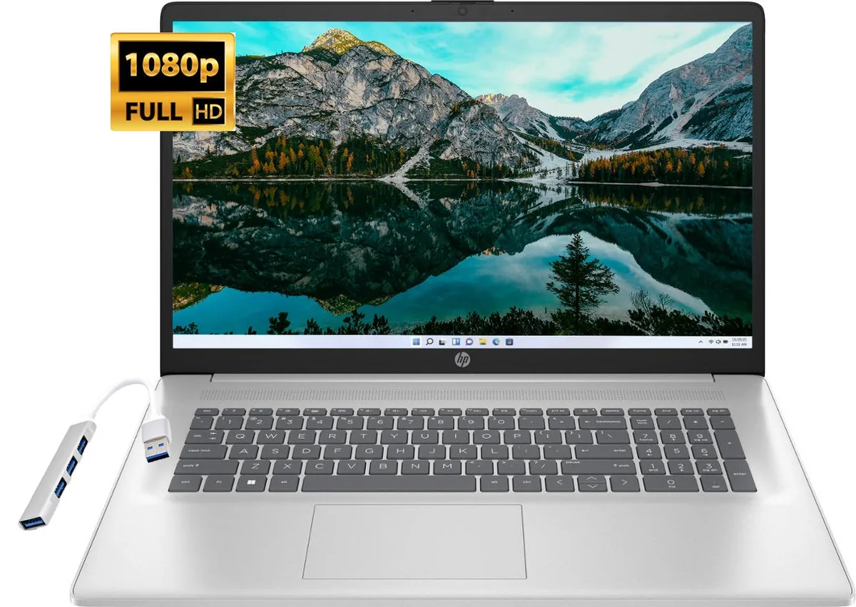 HP HP 17.3" laptop Core i3-1215U 16GB 1TB SSD Silver — product photo