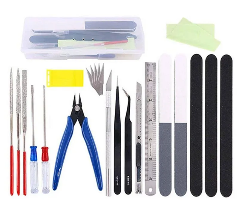  Unbranded 22-piece Gundam &amp; Car Model Tool Set — product photo