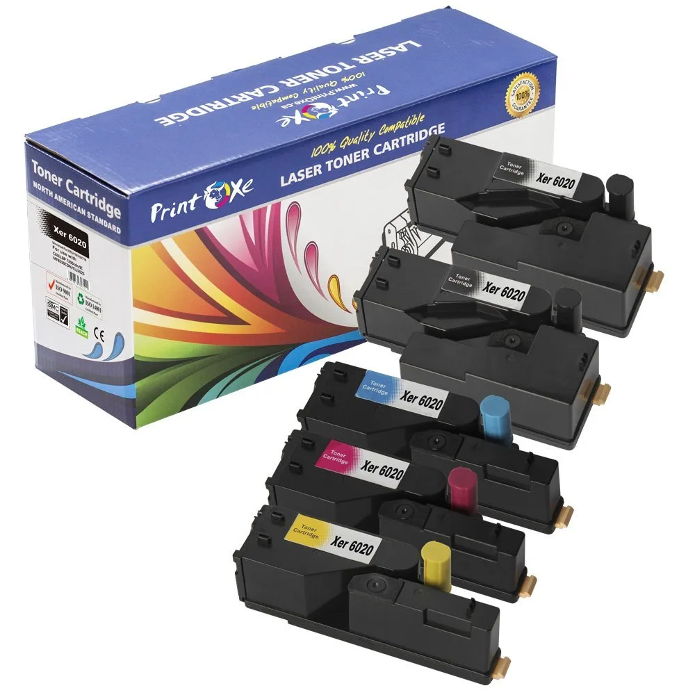 PrintOxe PrintOxe 5-Pack Toner Cartridge Set 6020 6022 6025 6027 2BK CMY High Yield — product photo