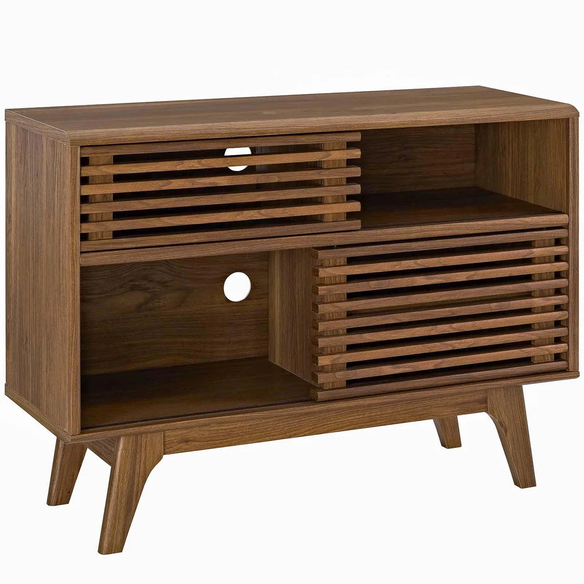 Modway Furniture Modway Furniture Render Display Stand Walnut 13.5"L x 37.5"W x 27"H — product photo