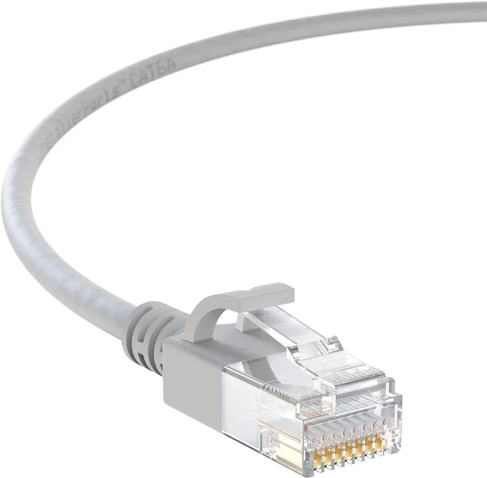 Batianda Batianda 2 in 1 Accessories CAT6A Slim Ethernet Cable 3ft 10 Pack Gray 28AWG 550MHz 10Gbps — product photo