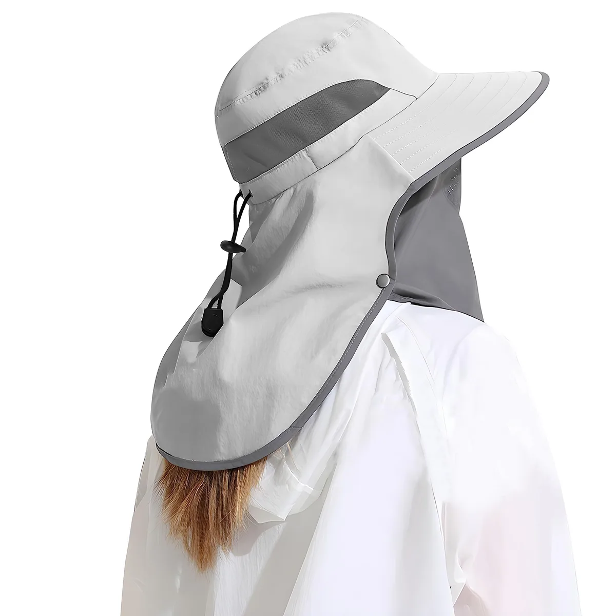  DOCVIT Safari Hat Light Grey UPF 50+ 22-23.5 — product photo