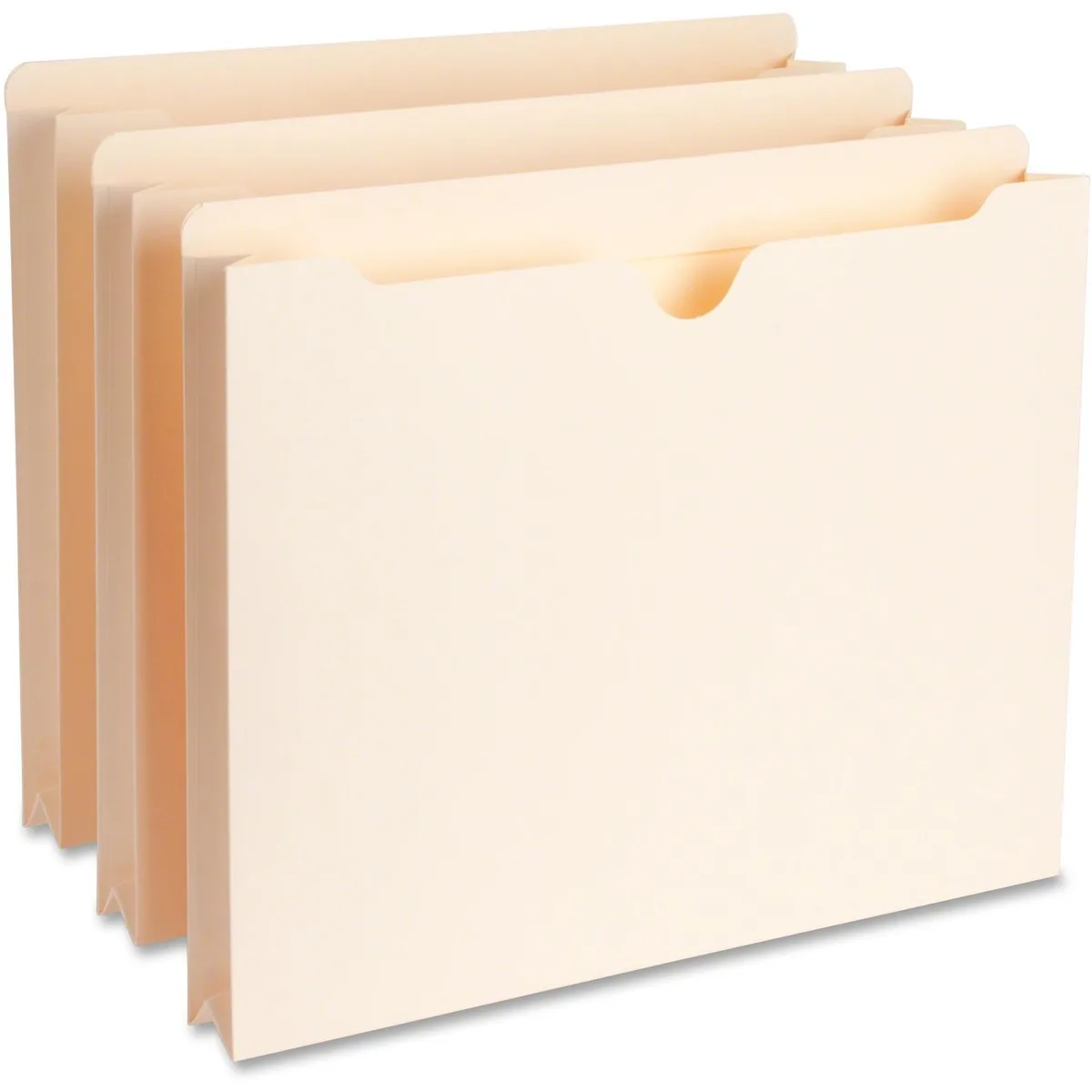 Business Source Business Source 65798 file folder 1.50" expansion 300 capacity 11 point Manila 50 box — product photo
