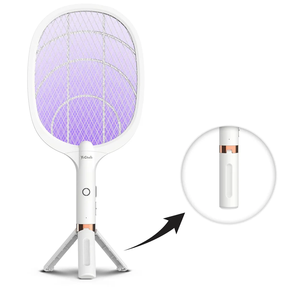  Electric Fly Swatter Racket 4000 Volt 1800mAh Outdoor Toy — product photo