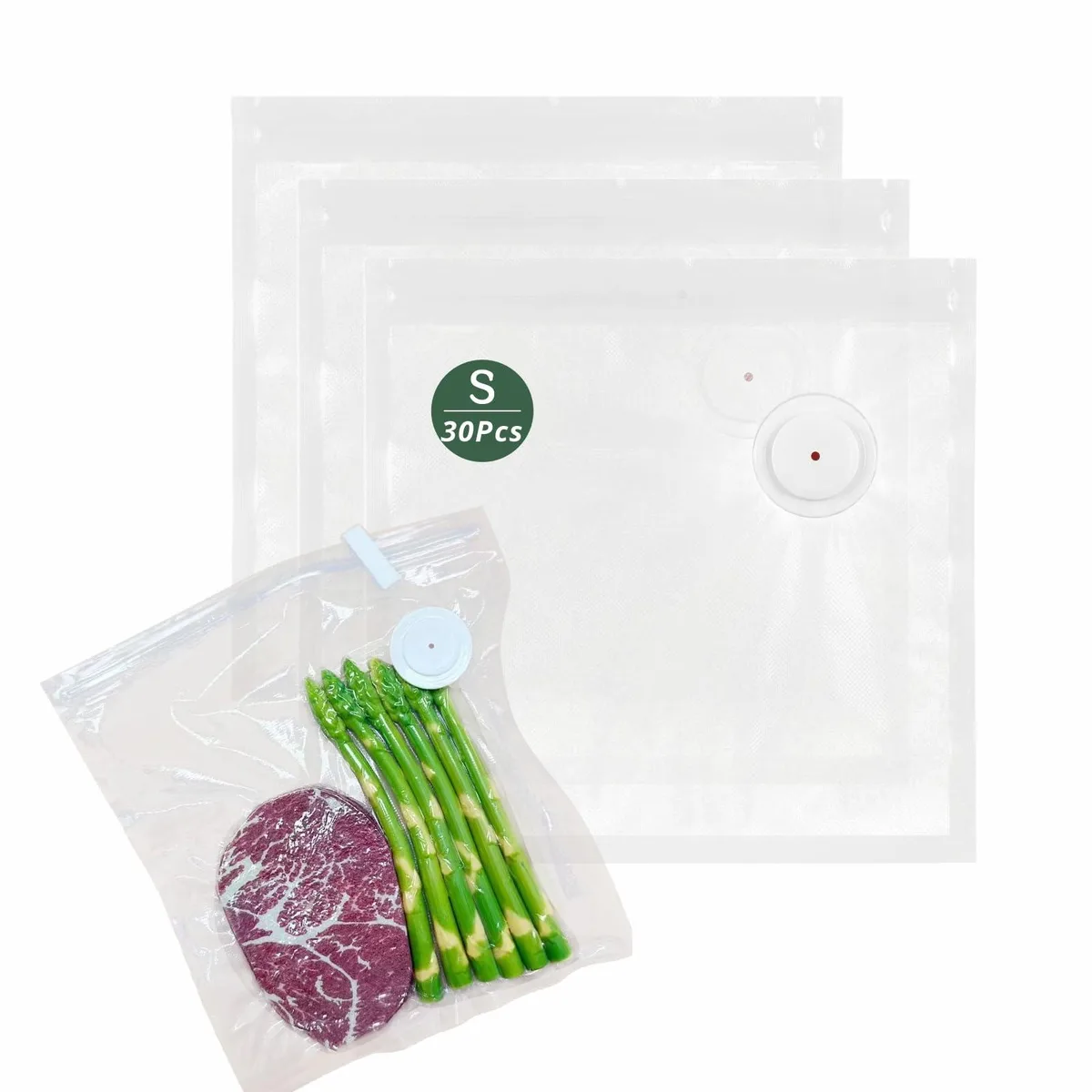 FoodSaver TTUGTTUG S-30 Pcs Vacuum Sealer Bags 30 Pcs 8.5in Clear — product photo